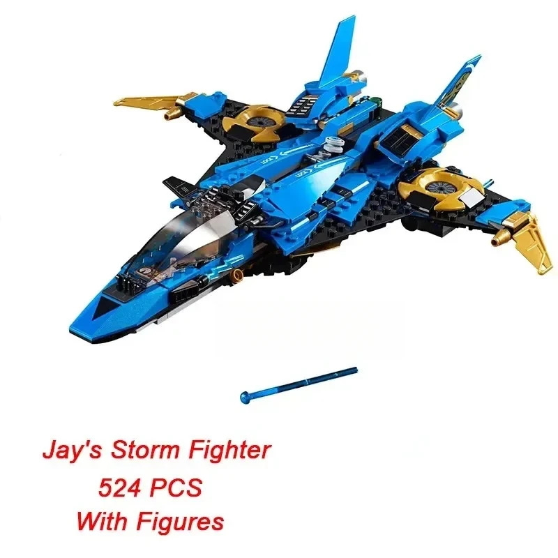 Ensembles compatibles série blocs de construction Jay Storm lutteur élément vaisseau spatial Machine volante cadeaux d'assemblage pour enfants 70668