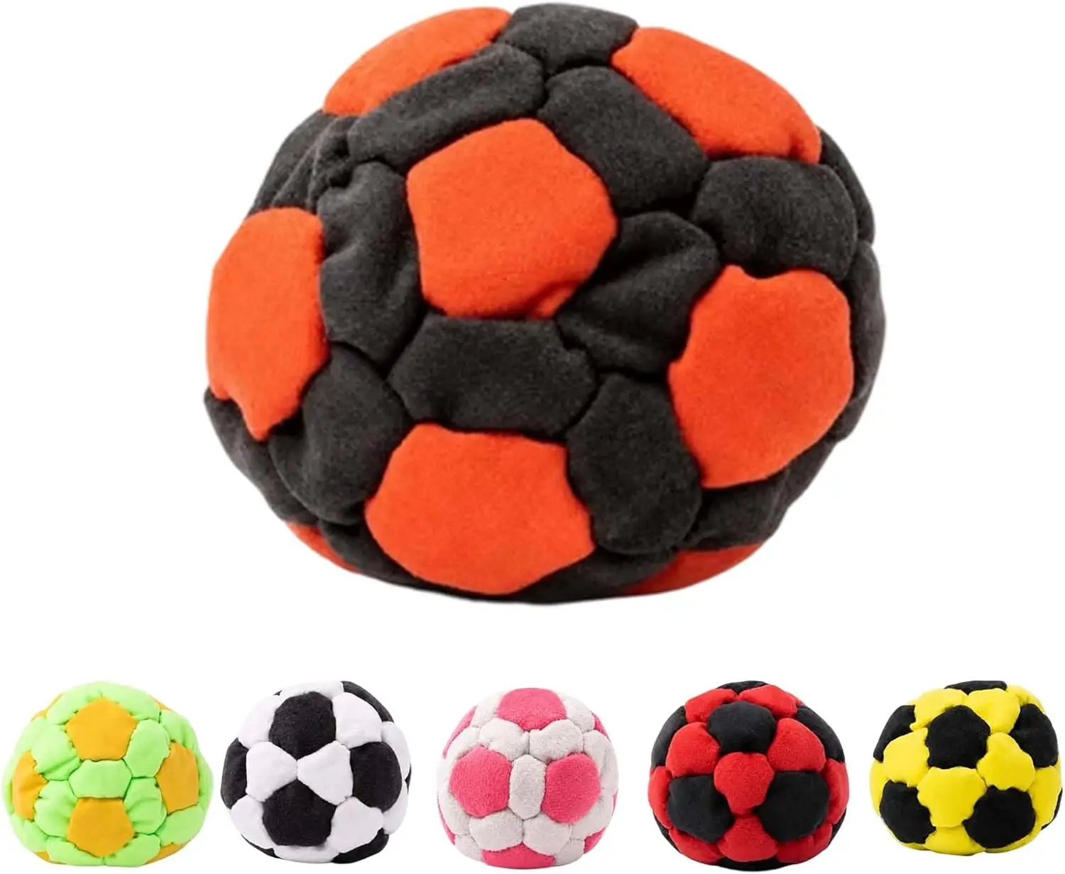 Ruziyoog Hacky Sack, Pelota de Crochet Hecha a Mano para Malabares, para Adultos Principiantes, Fiestas al Aire Libre