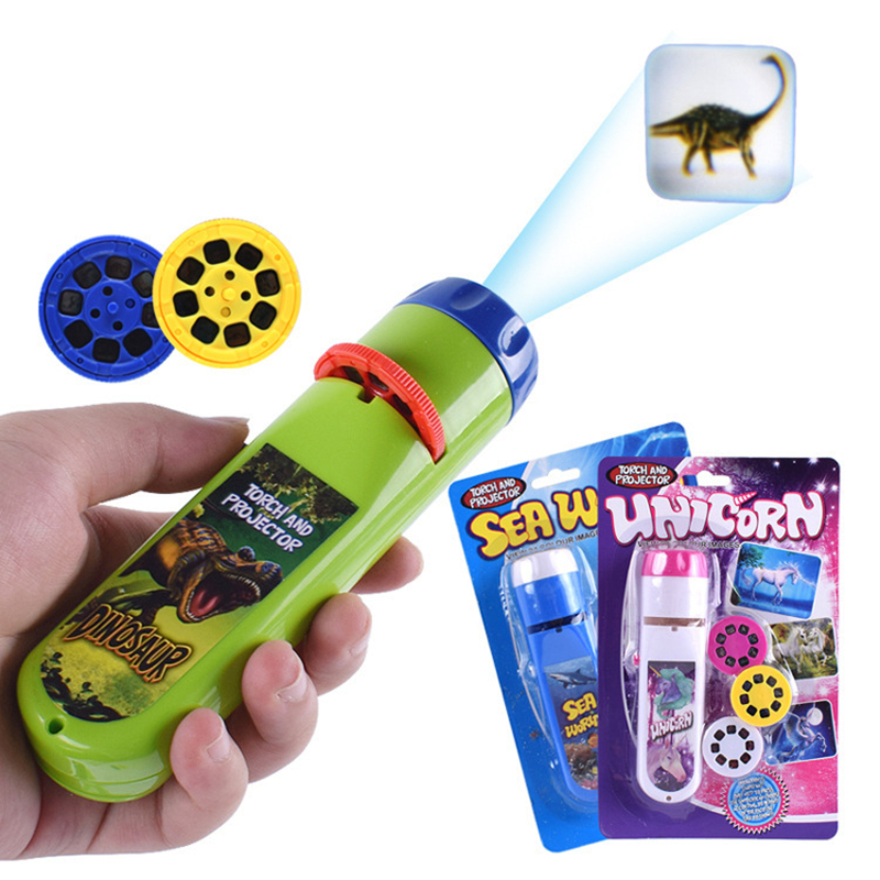 Linterna de proyección para niños, proyector de luz, bonito juguete de dibujos animados, foto nocturna, luz de imagen, juguetes divertidos de aprendizaje para dormir