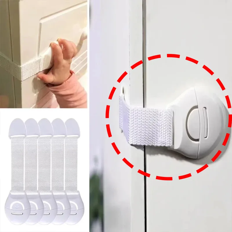 10 Uds. Cerradura de seguridad para gabinete para niños, Protector de seguridad a prueba de bebés, cerradura para puerta de cajón, protección de plástico, cerradura de puerta de seguridad para niños