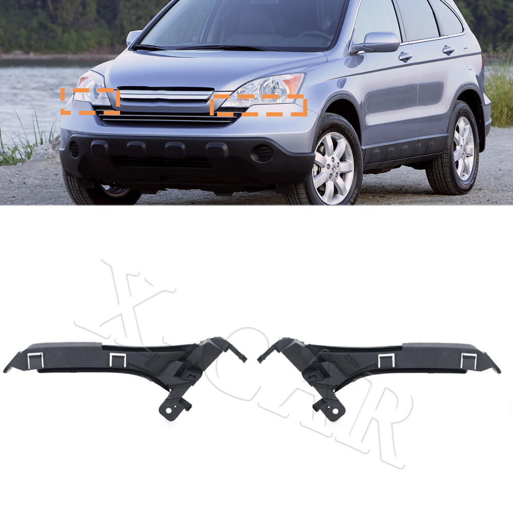 Support de pare-chocs avant, Support d'espacement de remplissage, Support de montage de phare noir pour CR-V CRV 2007 – 2011 71190SWA000 71140SWA000