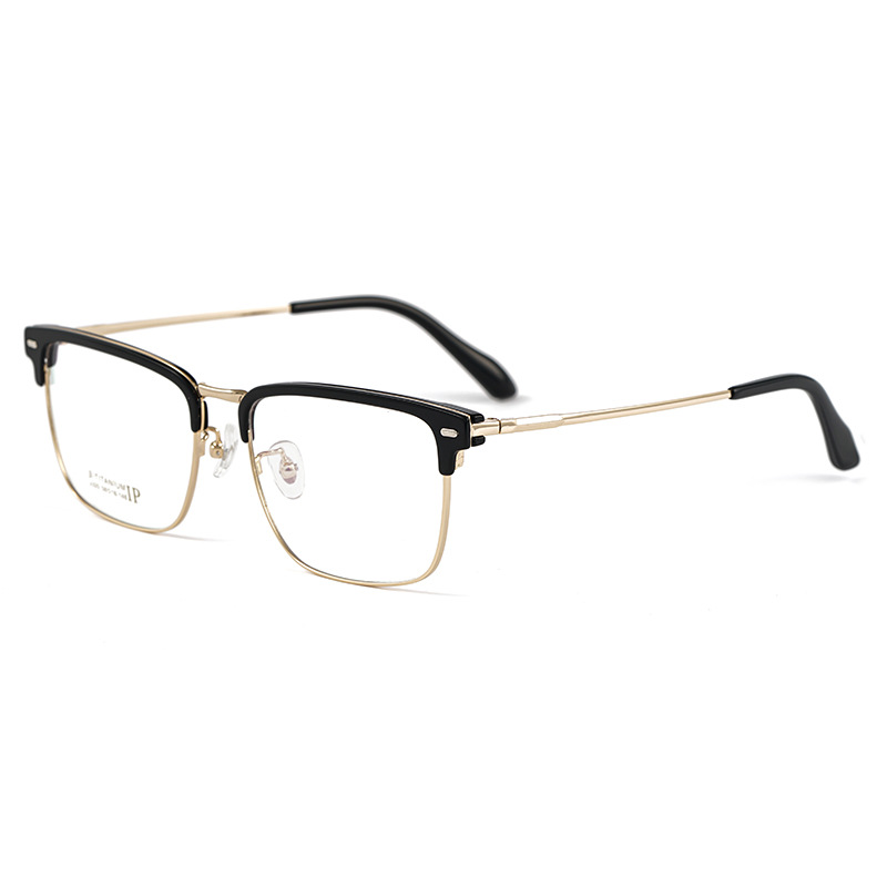 HOTOCHKI Pure Titanium Brilmontuur met Recept Mannen Zakelijke Stijl Mode Hoge Kwaliteit Brillen Recept Man Stijl