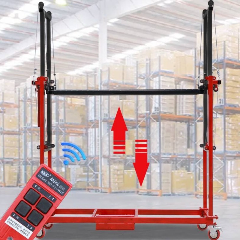 Portable Load Bearing 350kg Indoor Multiple Models Foldable Electric Scaffolding Lift Scaffold Platforms with Remote Control