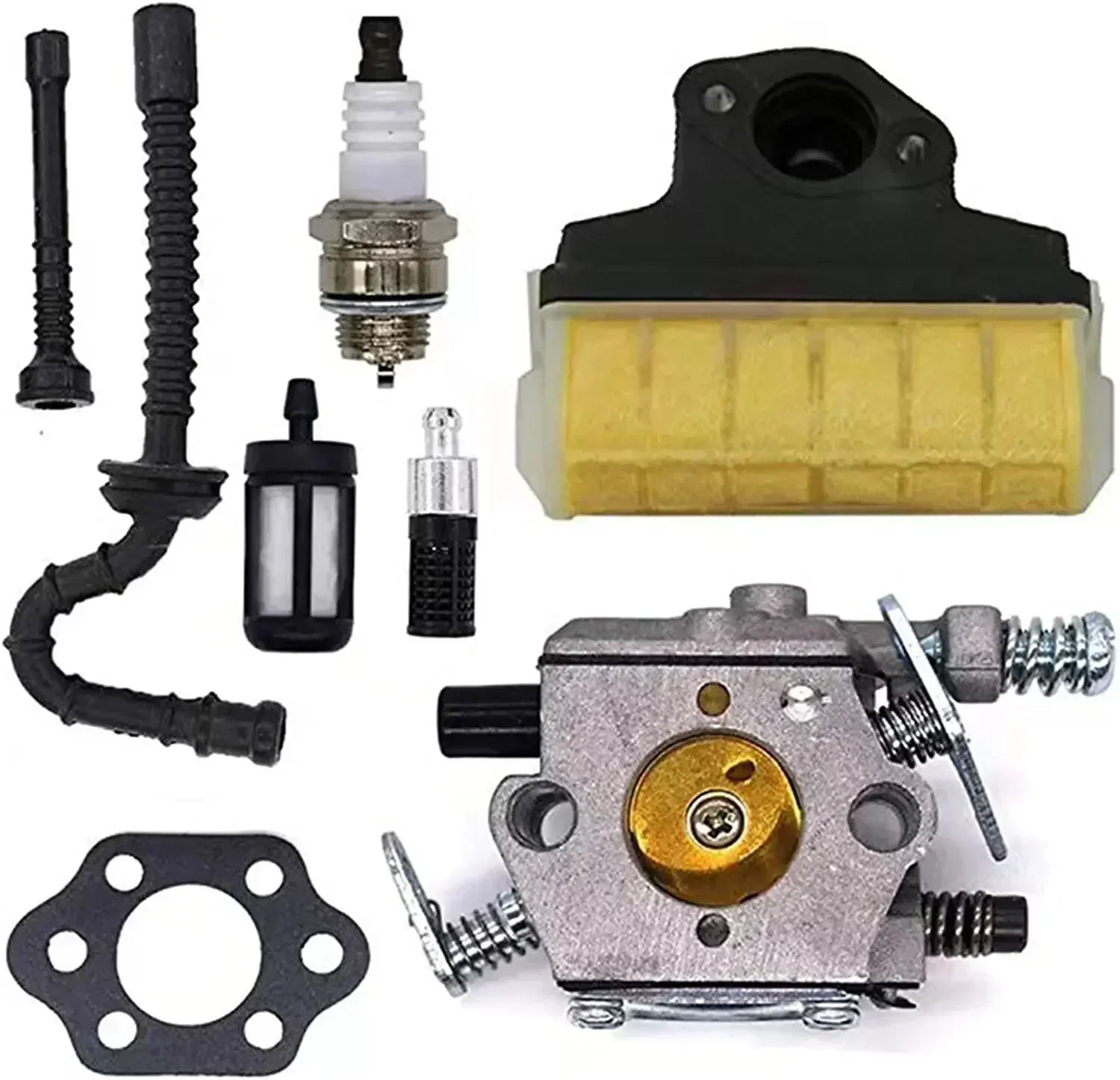 Комплект карбюратора для бензопилы Stihl 021 023 MS210 MS230 MS250 1123 160 1650, карбюратор с воздушным фильтром, катушка зажигания, настройка топливной линии