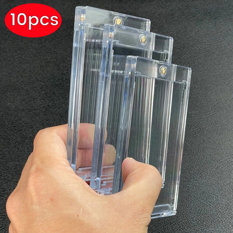 Magnetic Card Holders for Trading Cards Hard Case Protector Acrylic Transparent Protective Sleeve for Game Baseball Sports Cards