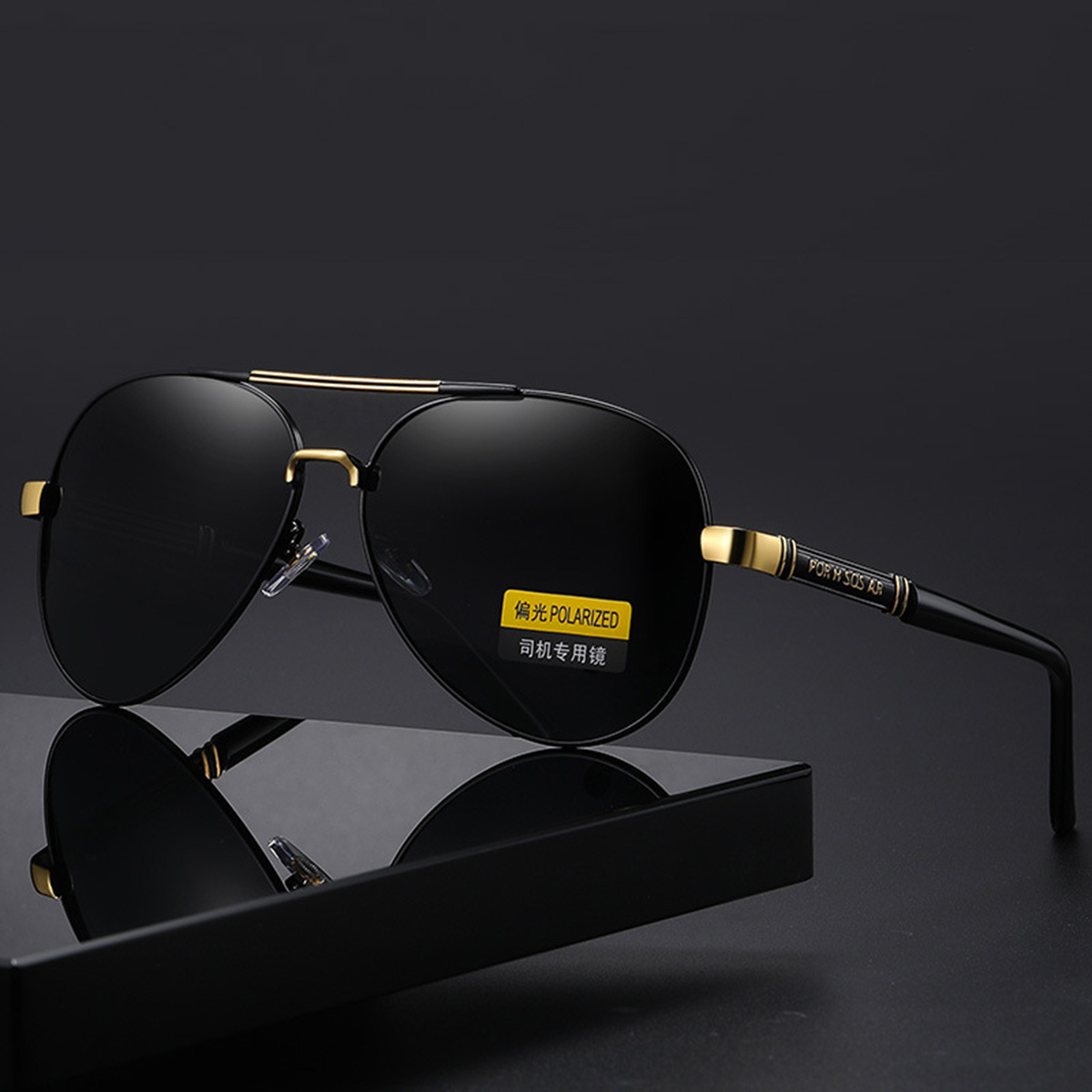 Shades Übergroße Sonnenbrille für Herren, Outdoor-Sonnenbrille, 100 % UV-Schutz, leichte Brillen