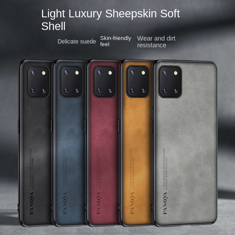 Für Samsung Note 10 Lite N770F Fall PU Leder Haut Hard Cover Matte Telefon Fall Silikon Bumper für Samsung Galaxy Note 10 Lite