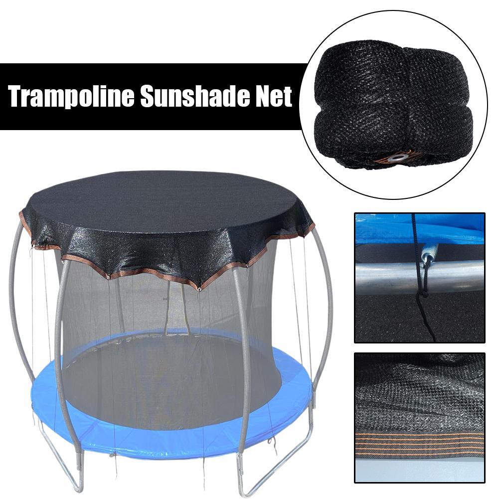 Penutup Naungan Trampolin Penutup Kanopi Trampolin Bahan Jaring Alat Pelindung Trampolin untuk Piknik Halaman Belakang 6/10/16ft