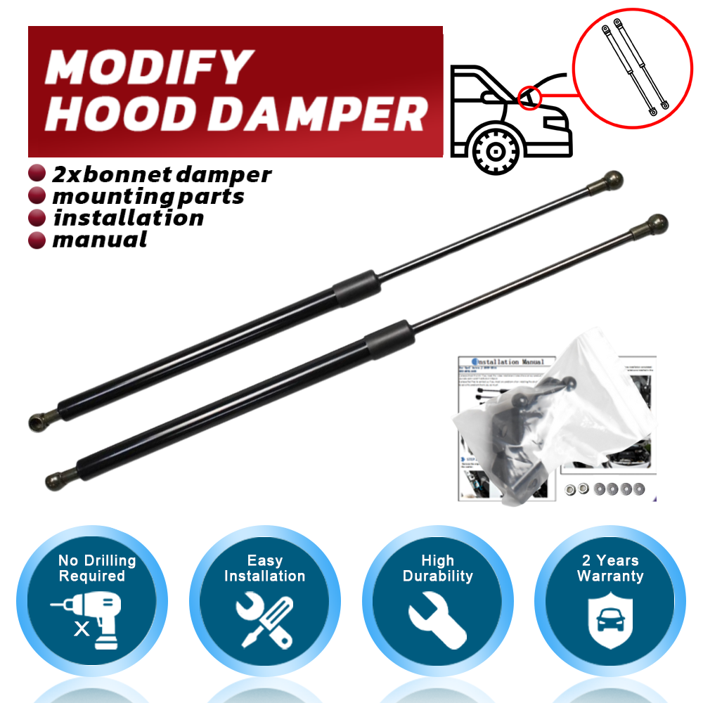 สําหรับ Ford Mustang 2005-2009 ด้านหน้า Bonnet Hood Damper แก๊ส Struts Lift รองรับโช้คอัพ