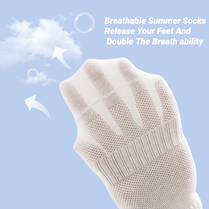 5/10 paires de chaussettes de sport pour femmes, chaussettes de course à pied en maille d'été, noir, blanc et gris, chaussettes basses fines, respirantes, invisibles