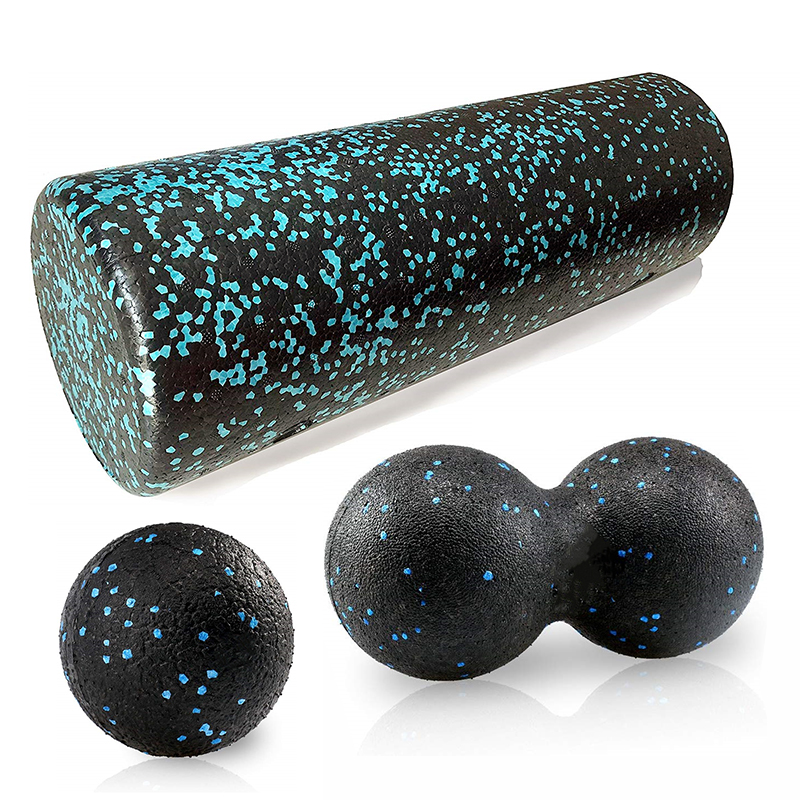 Ensemble de balles de massage en mousse EPP haute densité, rouleau de yoga, exercice corporel Pilates, outil de traitement auto-myofascial, 30 cm, 45cm