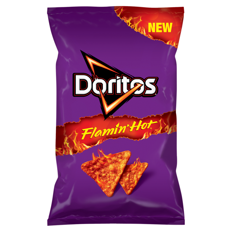 Doritos Flamin' Hot Chipsy kukurydziane o smaku bardzo pikantnym 75 g