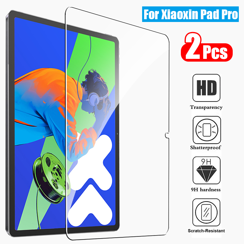 2 Buah Pelindung Layar Kaca Tempered untuk Lenovo Xiaoxin Pad Pro 12.7 2025 Xiaoxin Pad 11 Film
