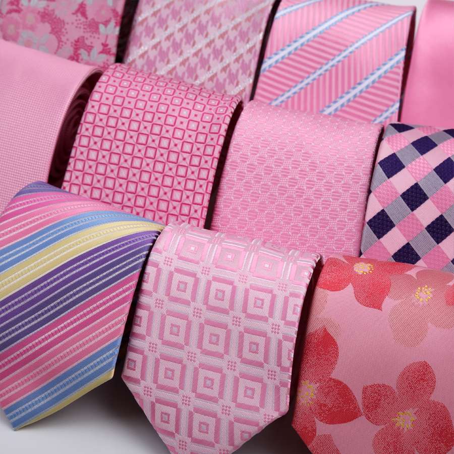 50 cores de luxo 8cm gravata masculina cor rosa listras floral xadrez cor sólida laços para homem noivo pescoço gravata para festa casamento negócios