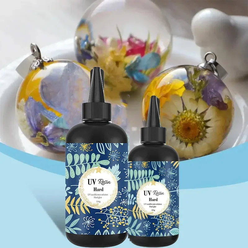 10/25/50/60/100/200/250/500g Quick Drying UV เรซิ่นกาวไม่มีสีโปร่งใส Ultraviolet Liquid Curing เครื่องประดับ DIY ทํา