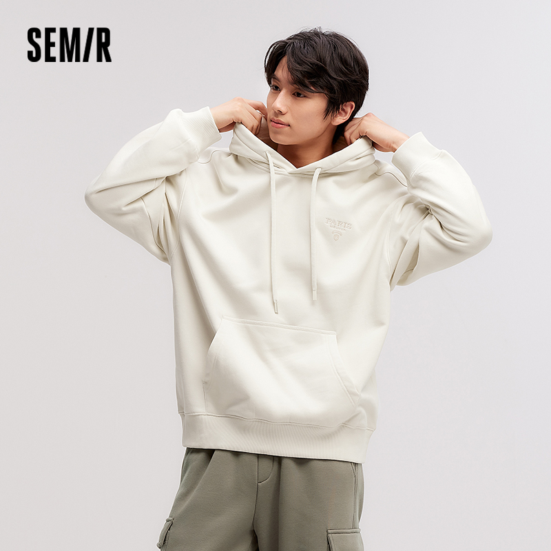 Мужская толстовка Semir, зима 2025, новая повседневная одежда с капюшоном и принтом для пары