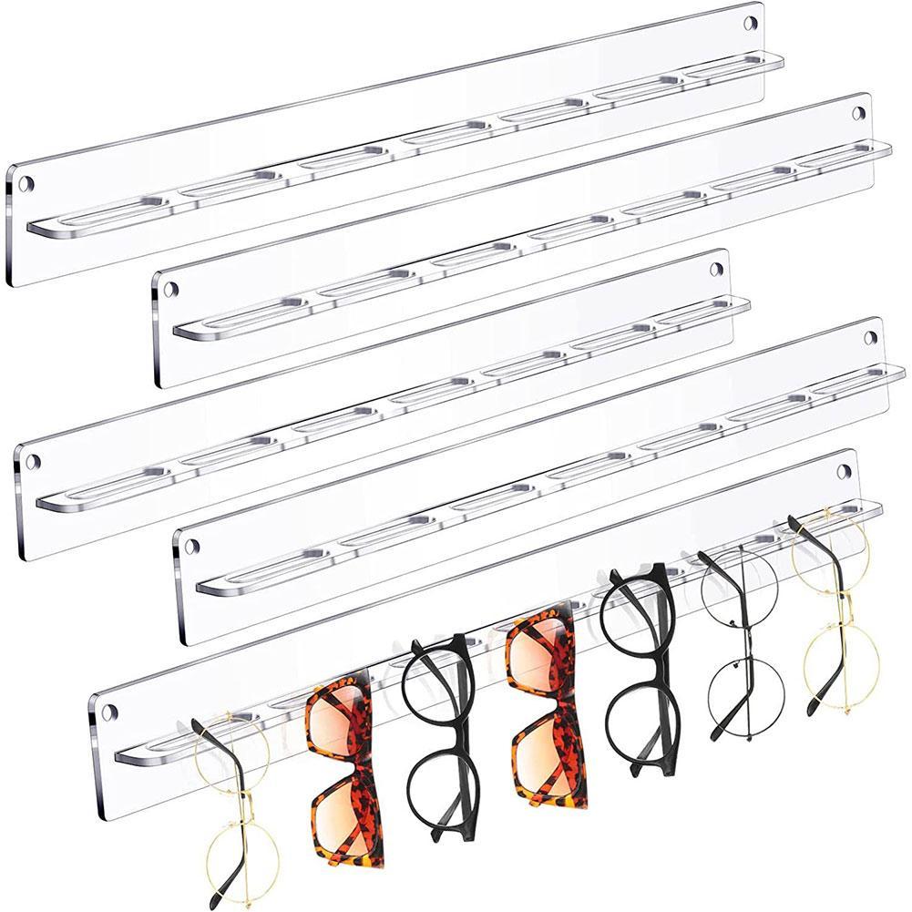 Acrylic Glasses Storage Rack Wall Mounted Glasses Rack County Mounted Display Rack Transparent Glasses Rack