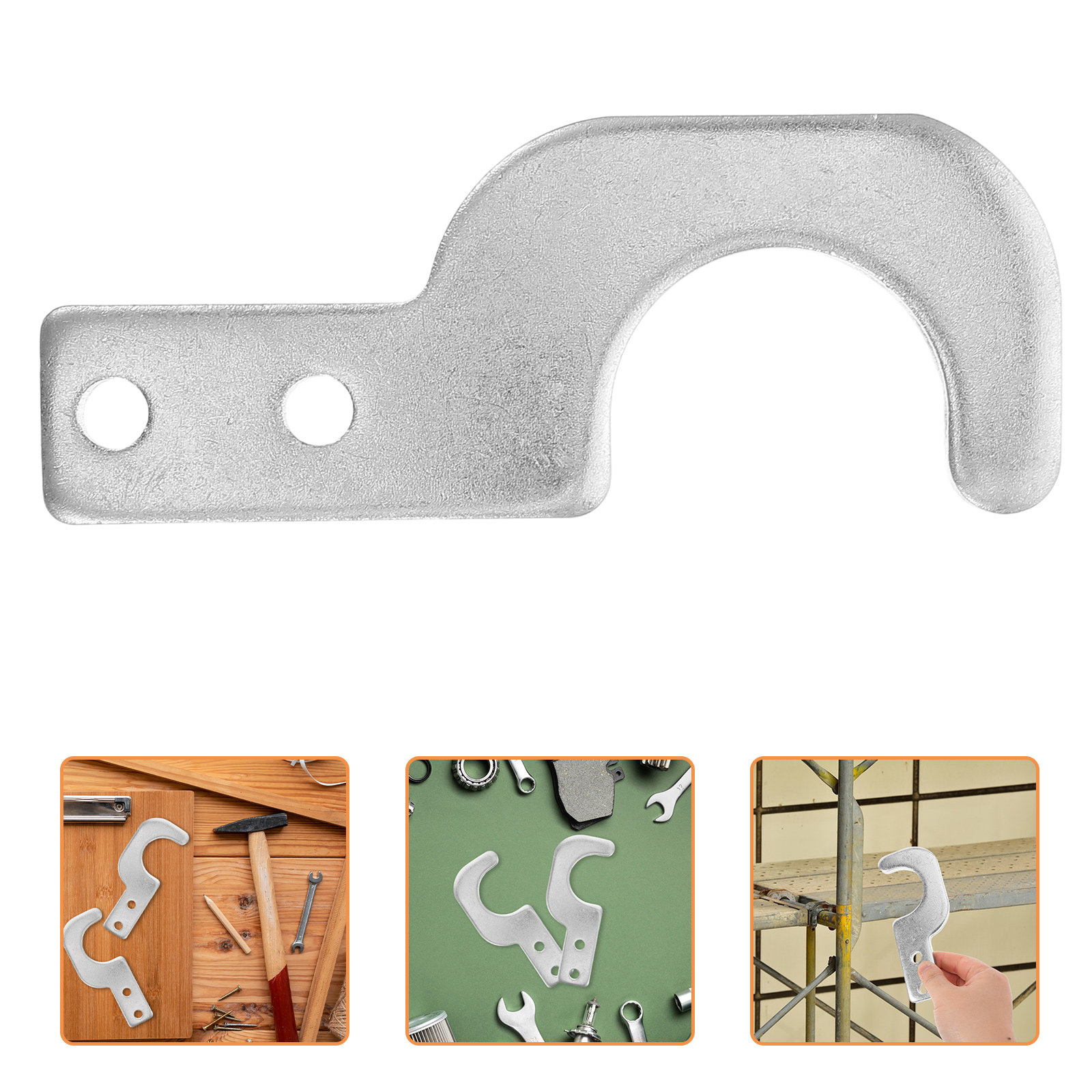 2Pcs Universal Compatible Scaffold Board Safety Hooks Heavy Duty Support Brackets for Construction Renovation Sites Platforms