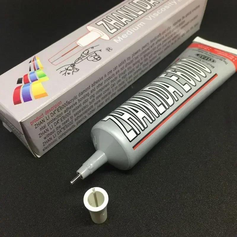 E6000 接着剤 DIY クリスタルラインストーンクラフトツール針エポキシ接着剤強力なホットフィックスジュエリーツールジュエリー服工芸品接着剤