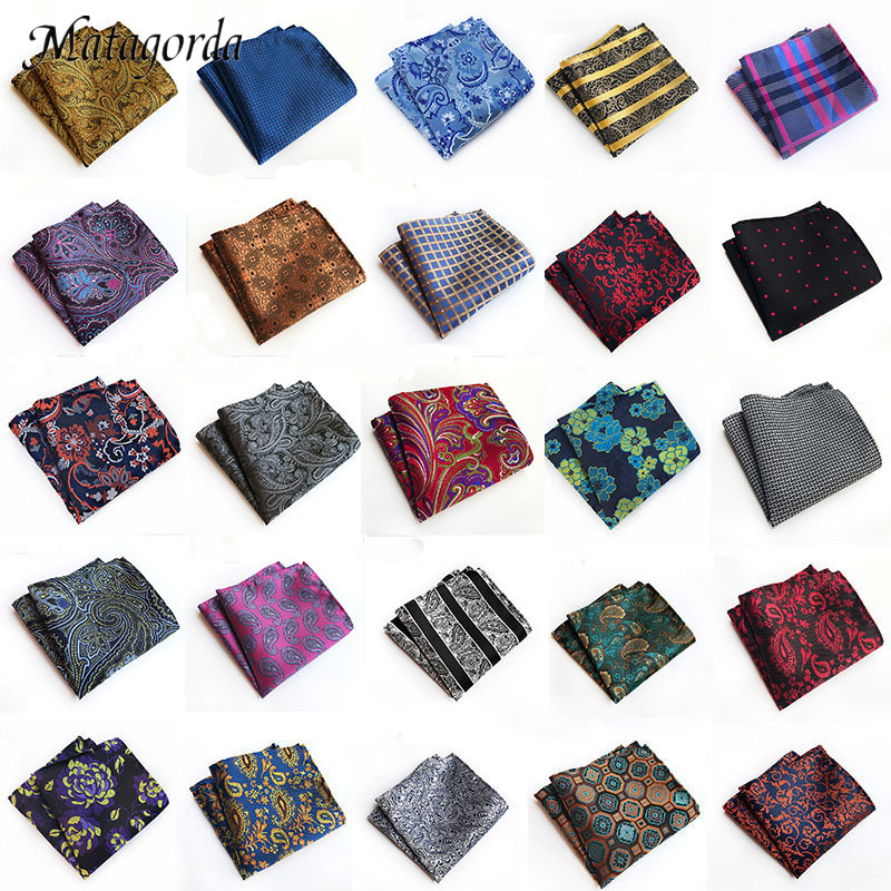 Mens Hanky Pocket Squared ผ้าเช็ดหน้าผ้าเช็ดหน้าดอกไม้ Paisley ดอกไม้งานแต่งงานของขวัญอุปกรณ์เสริม