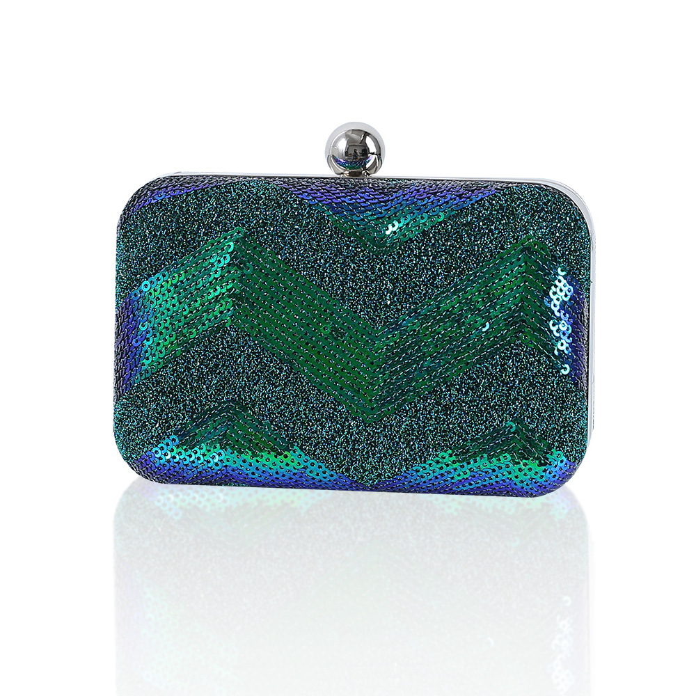 Pochette verdi portafogli di paillettes firmati di lusso per borse da donna tendenze 2024 borsa elegante borsa da sera a tracolla femminile