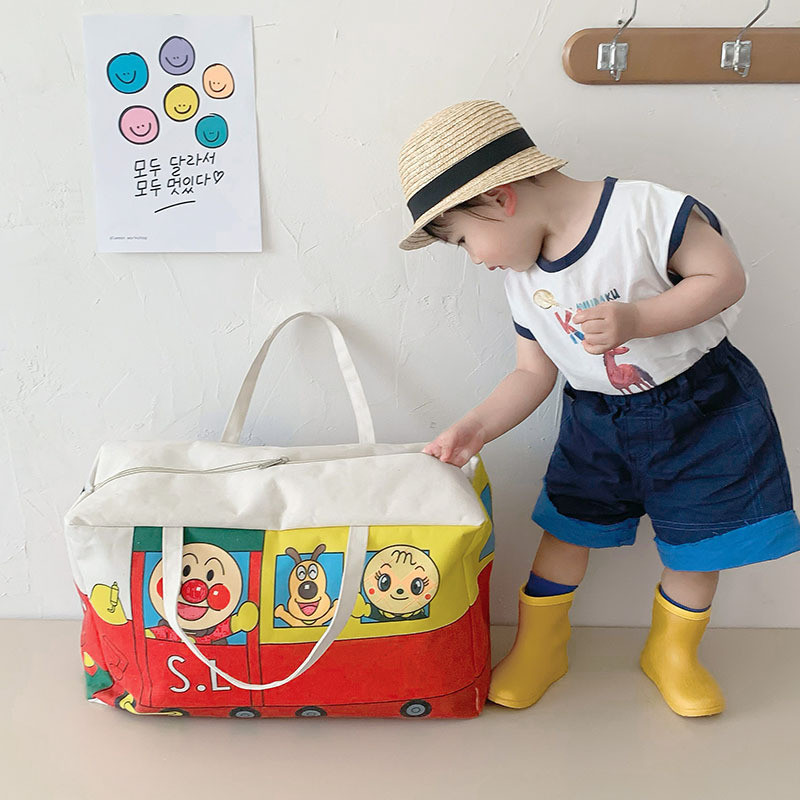 Coreano mamãe saco de jardim de infância colcha panos saco de armazenamento lona organizador à prova dwaterproof água viagem ao ar livre grande capacidade saco de bagagem