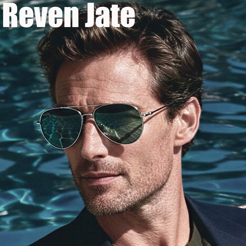 Reven Jate 19204 Lunettes de soleil polarisées UV400 pour hommes et femmes, lunettes de conduite à la mode, lunettes de soleil revêtues