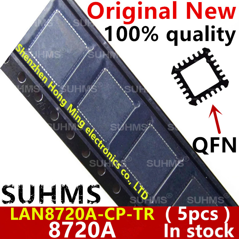 (5 Stück) Neues LAN8720 LAN8720A 8720A LAN8720A-CP-TR LAN8720AI-CP-TR LAN8720AI-CP LAN8720AI LAN8720A-I 8720AI 8720A-I QFN-24