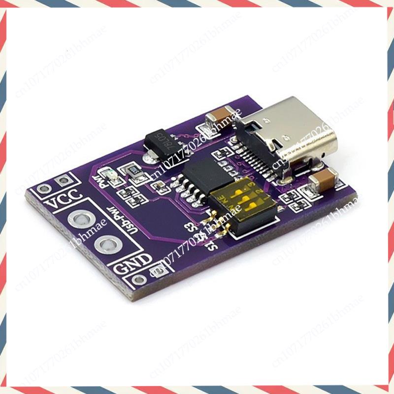 -A21Z 1Pcs Type-C QC PD2.0 PD3.0 To DC Spoof Fast Charge Trigger Poll Detector USB-PD Notebook Power Supply Change Board