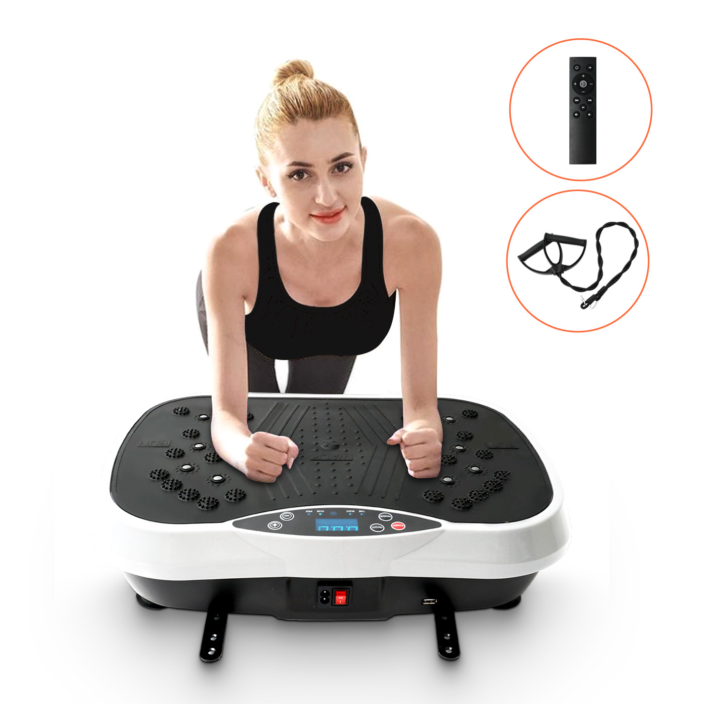 Machine d'exercice à plaque vibrante, brûle les graisses, Fitness à domicile, fronde de graisse façonnant l'entraînement du corps entier, équipement de Fitness Portable