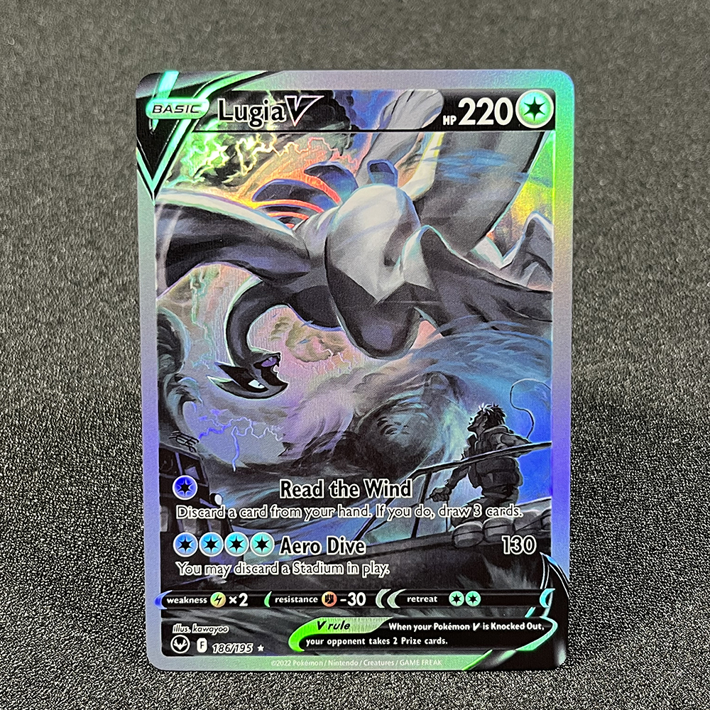 Pokémon Single Cards Sword&Shield Silver Tempest (SET) Rayquaza Lugia VSTAR Duraludon Foil TCG Cards Коллекция игр PTCG PROXY