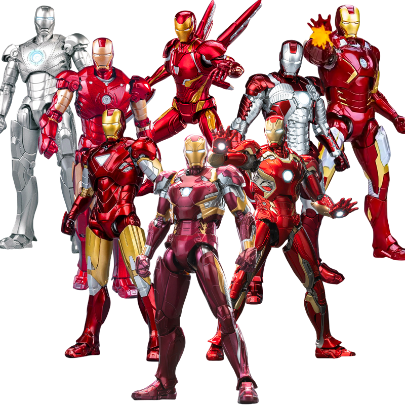 1/12 оригинальная фигурка FondJoy Iron Man Tony Stark Legend MK45 MK46 MK50 MK4 DIY Building Block Toys Коллекция аниме-модель