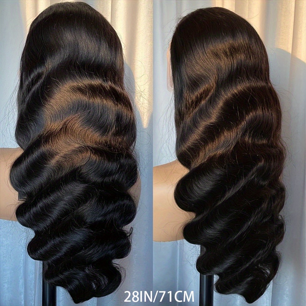 Pelucas de cabello humano con ondas corporales y encaje frontal, densidad 200, pelucas de cabello humano con ondas corporales sin pegamento 13x4 para mujer, peluca de cabello humano con encaje HD 13x6
