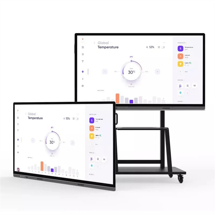 Pizarra electrónica con pantalla táctil de 65 pulgadas, sistema Android de 4+32 GB, para aulas, negocios y educación (montaje en pared incluido)