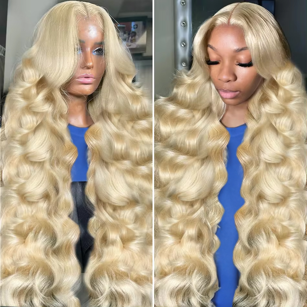 613 Honingblonde 13X6 Hd Transparan Body Wave Lace Front Human Hair Pruik Gekleurd 13X4 Human Hair Lace Frontale Pruik Voor Zwarte Vrouwen