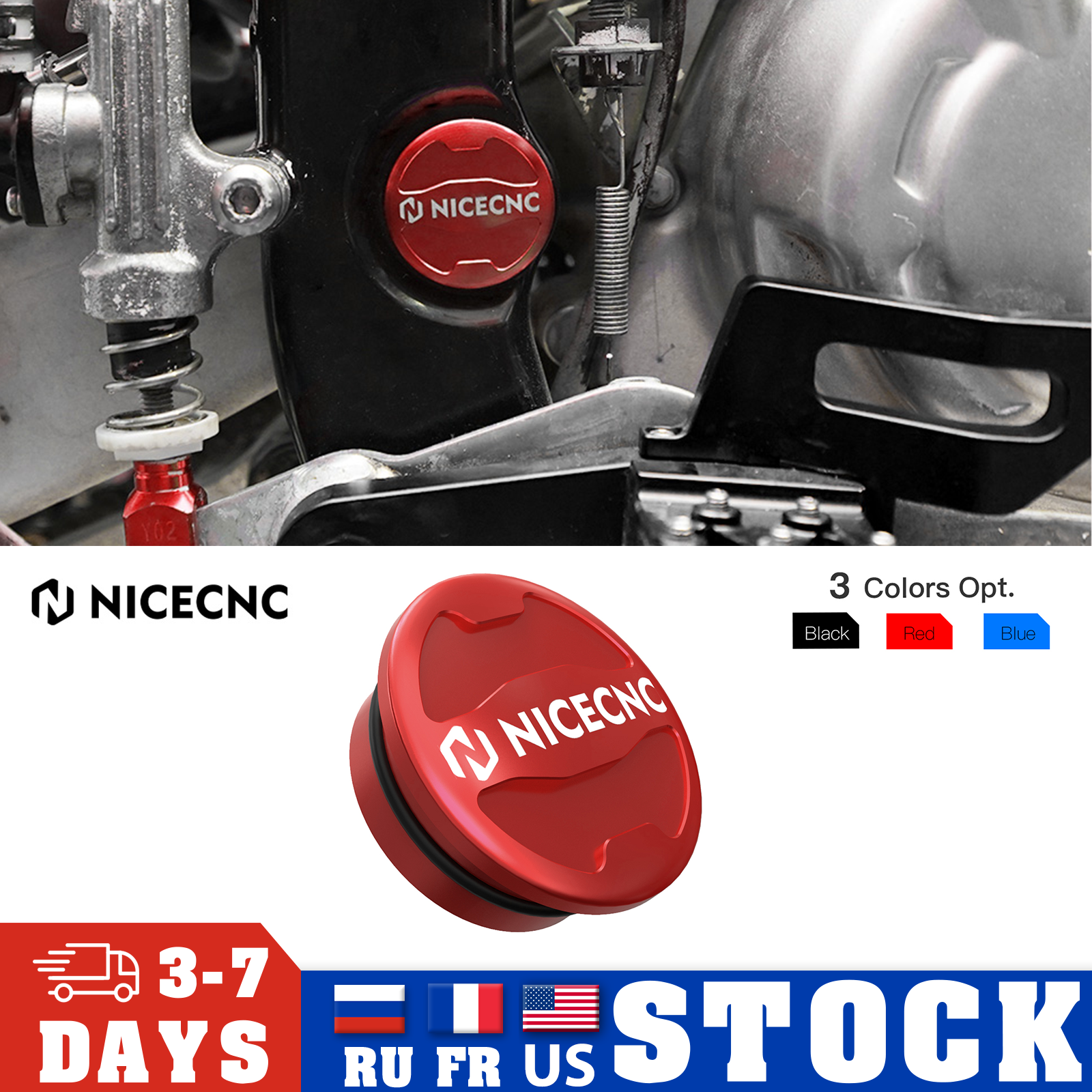 NICECNC ATV-Schwingarmschraube, Steckkappe für Yamaha Raptor 700 700R YFM700R 2012 2016–2023, Raptor 700 700R YFM700 2013–2023