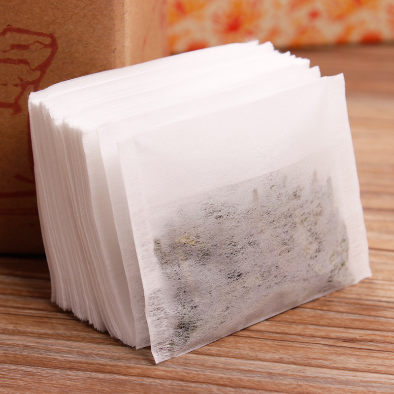 Magik-sachet de sachets de thé vides jetables, avec filtre à couvercle rabattable, sachets de thé à herbes en vrac, 100 unités