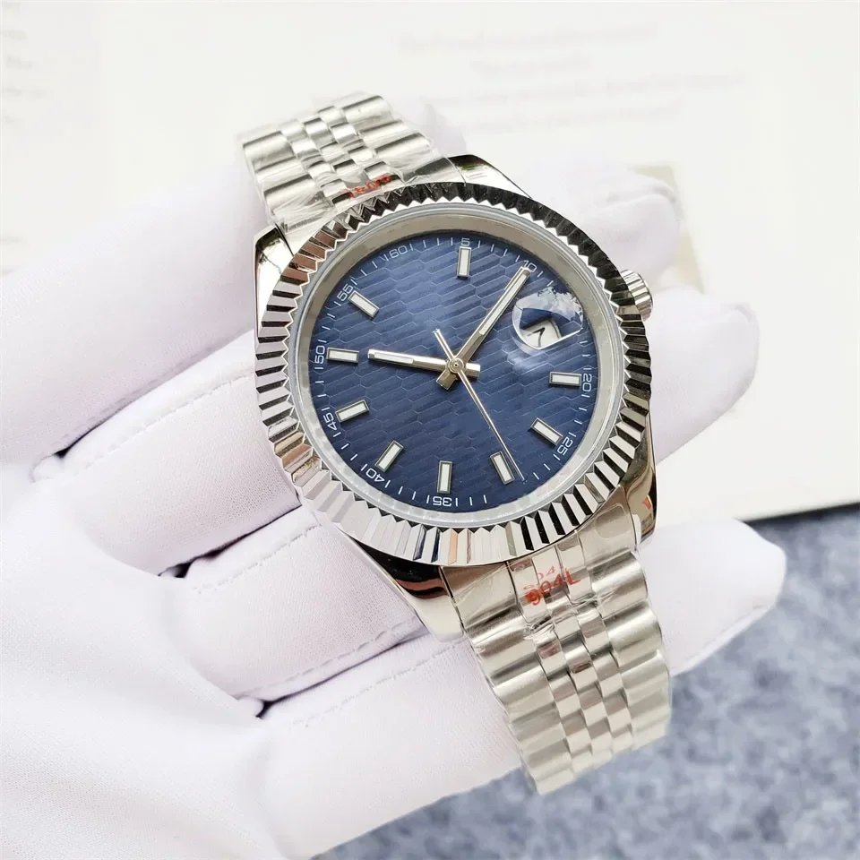 Relógios mecânicos automáticos de aço inoxidável 904L de luxo de alta qualidade para homens e mulheres relógios de moda de 41 mm e 36 mm