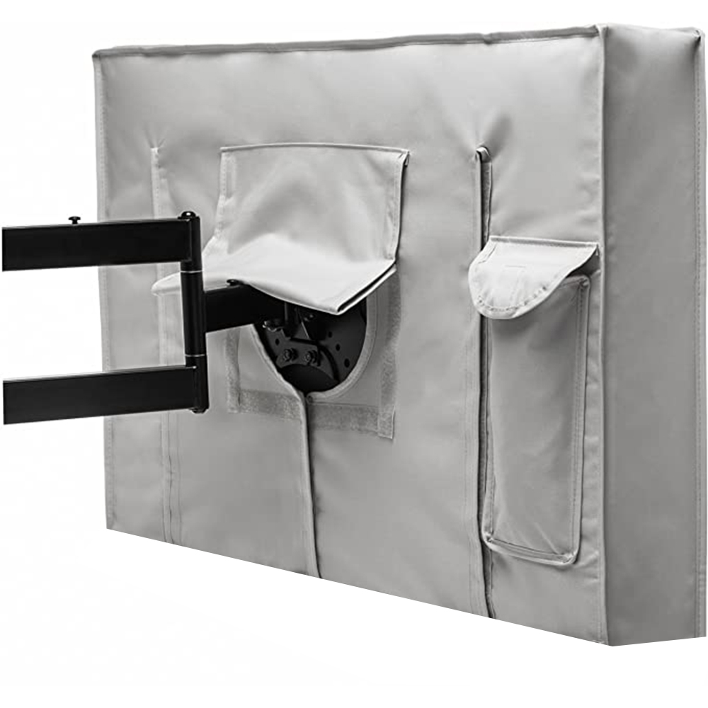 Housse de protection anti-poussière pour écran de télévision, couverture Beige, pour le jardin, le Patio, 70 "75" 40 "46" 50 "55" 60 "65"