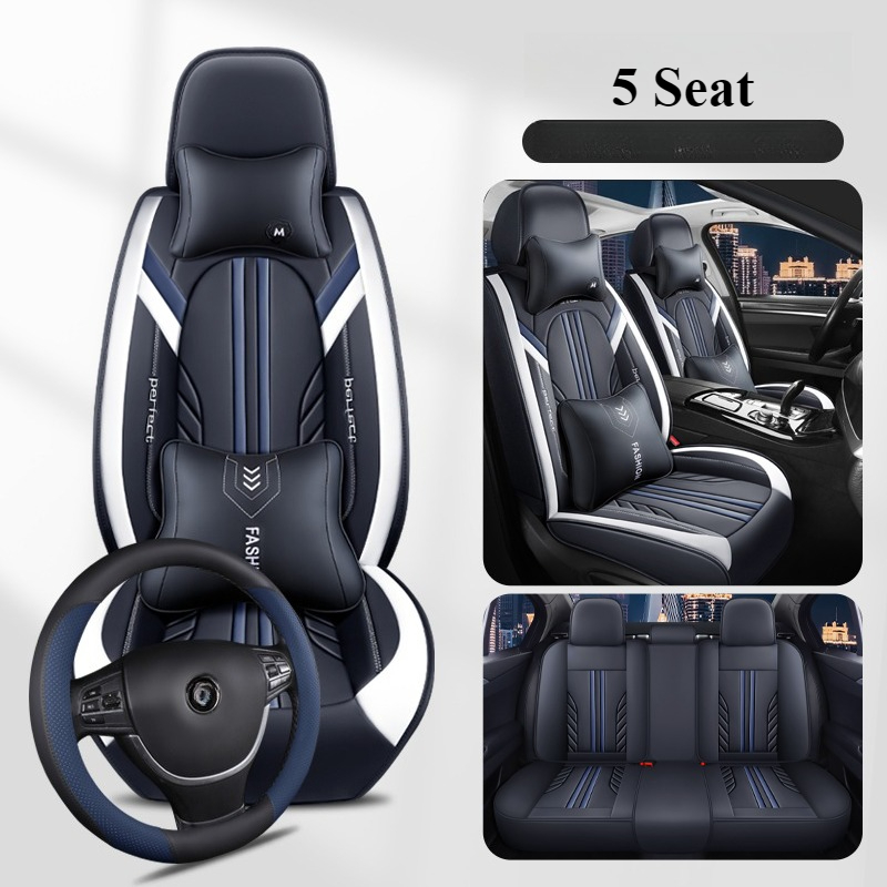 Pokrowiec na fotel samochodowy z pełnym zakryciem i wsparciem lędźwiowym 3D do Mercedes C-Class W202 W203 W204 W205 A205 C204 C205 S205 Akcesoria samochodowe
