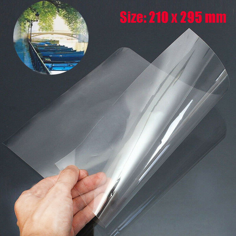 Papel fotográfico de inyección de tinta A4, película transparente de impresión láser para PCB DIY, 5 piezas, 10 piezas