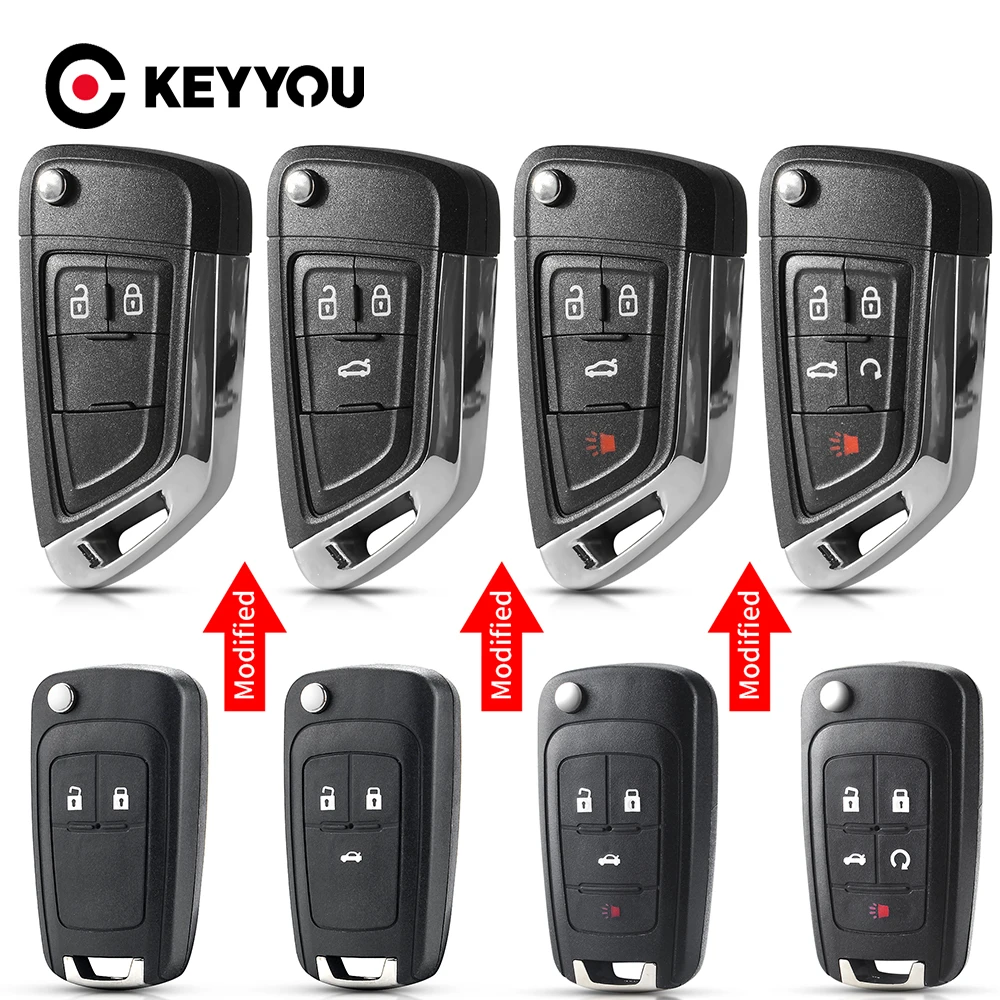 Keyyou-シボレー,クルーズ,エピカ,ロバ,カマロ,オペル,ボクスホール,記章,アストラ,ビュイック,改造,2, 3, 4,5bnt用のリモートキーシェル