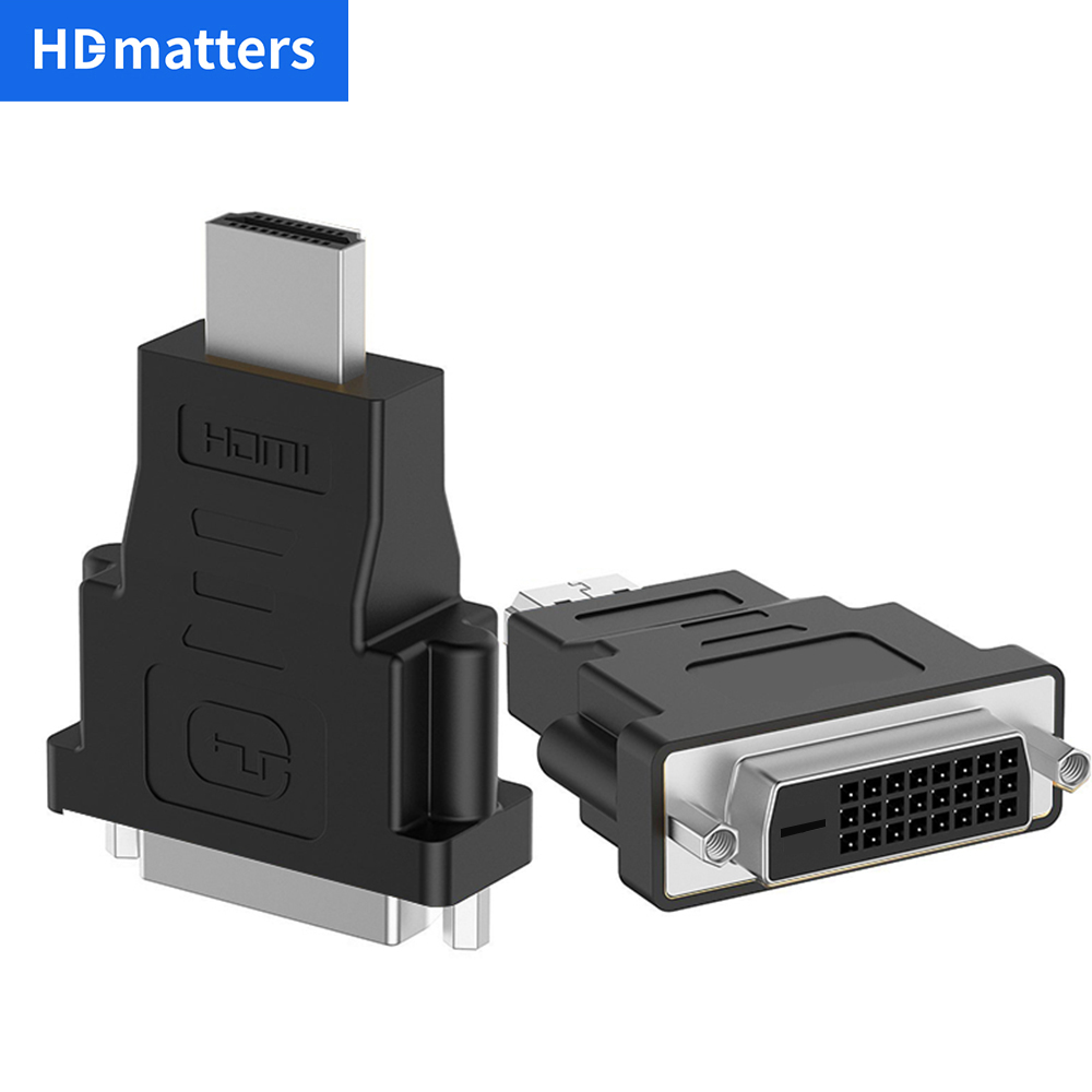 HDMI Ke DVI Adaptor Kabel 4K Bi-arah HDMI Ke DVI atau DVI Ke HDMI Adaptor Konverter untuk PC Laptop HDTV Monitor