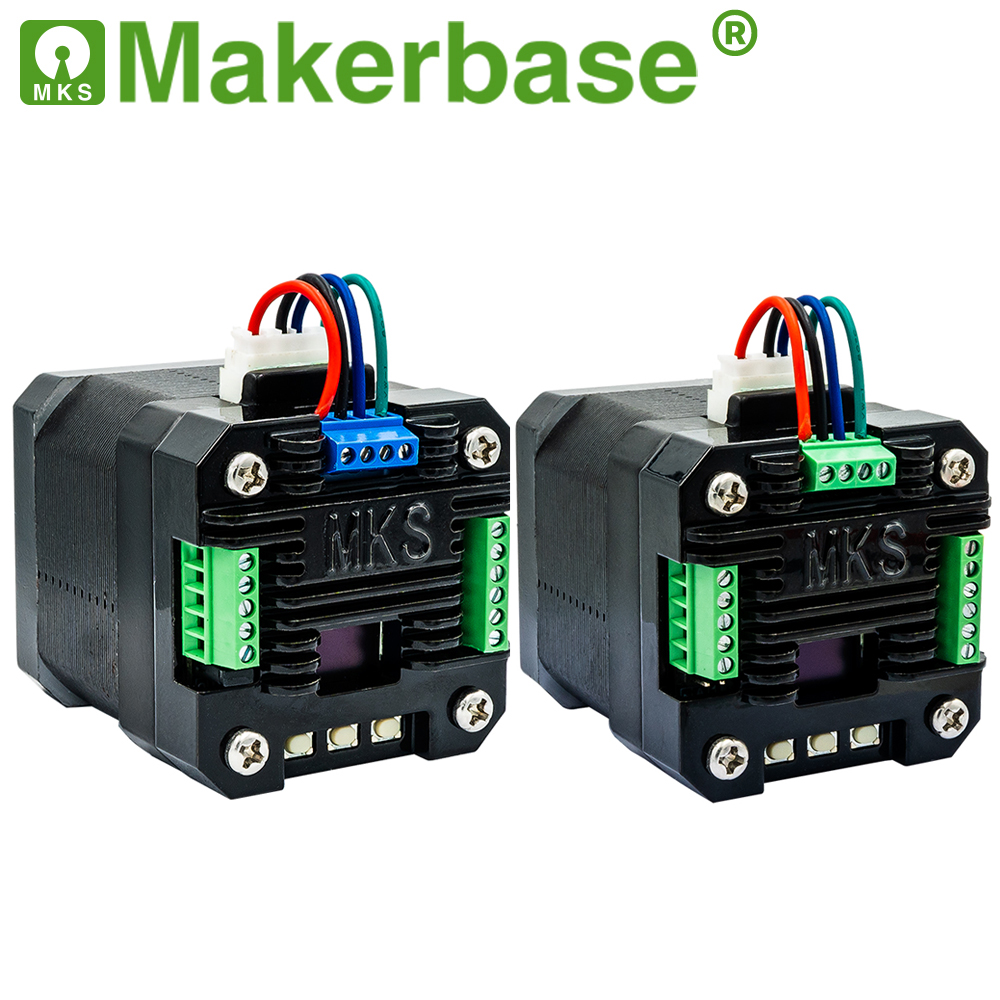 Makerbase MKS SERVO42D NEMA17 sterownik silnika krokowego z zamkniętą pętlą drukarka 3D CNC dla Gen_L FOC cicha i wydajna