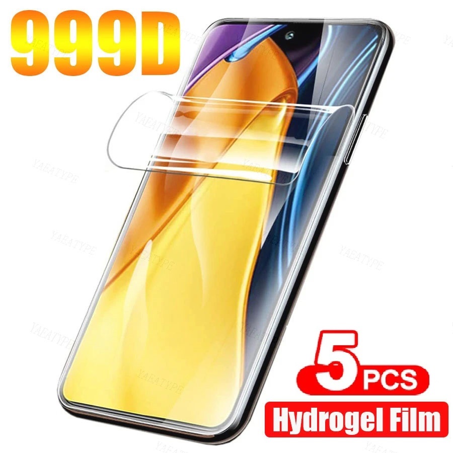 5PCS Pellicola Idrogel Per Poco F5 F4 F3 X5 X4 X3 GT M5S M6 Pro Protezione Dello Schermo Per Xiaomi 13T 12T 11T Black Shark 5 4 Pro