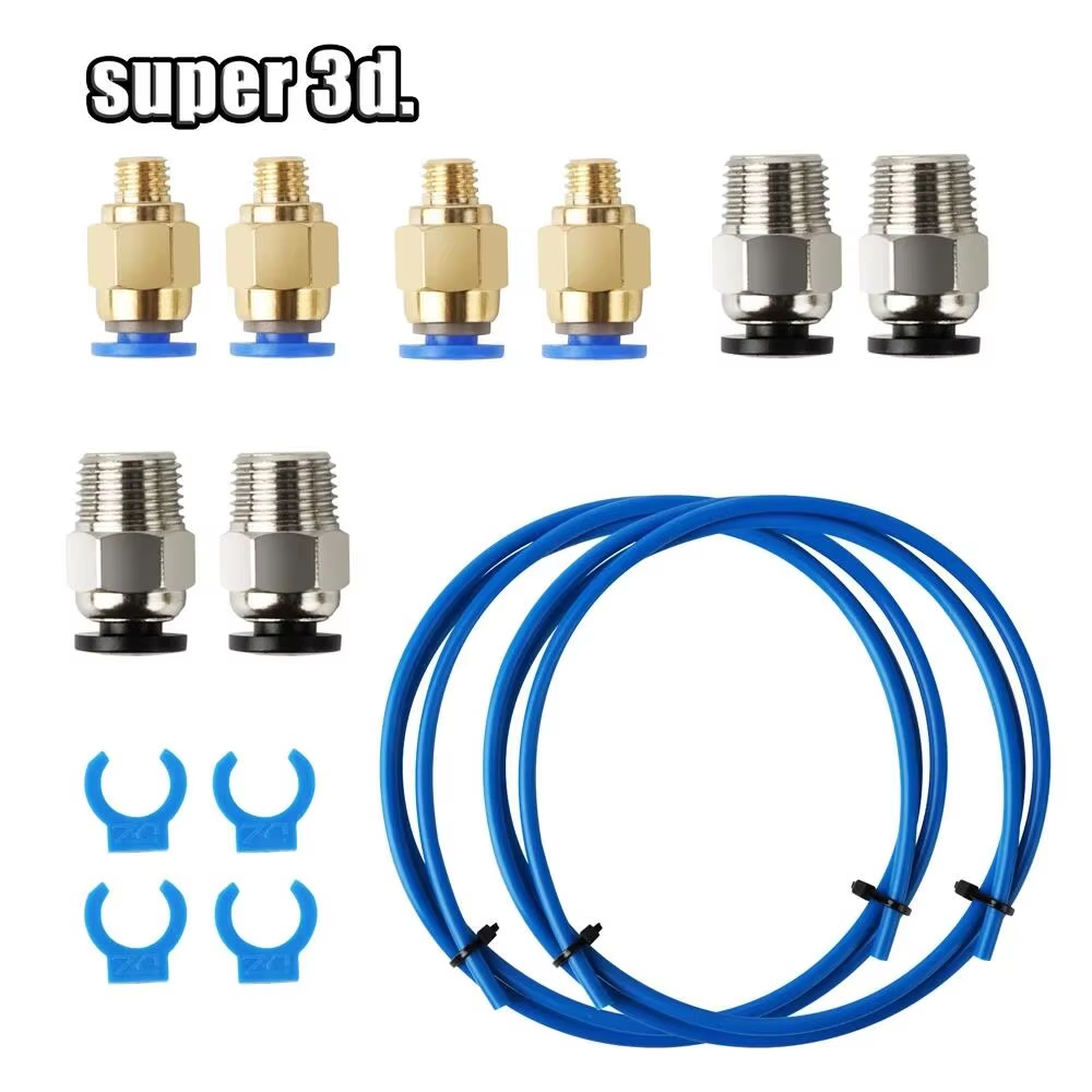 Bowden PTFE Tubing for 1.75mm Filament PC4-M6 Fittings PC4-M10 Pneumatic Connectors Tube Cutter For Creality Ender 3/CR-10/10S