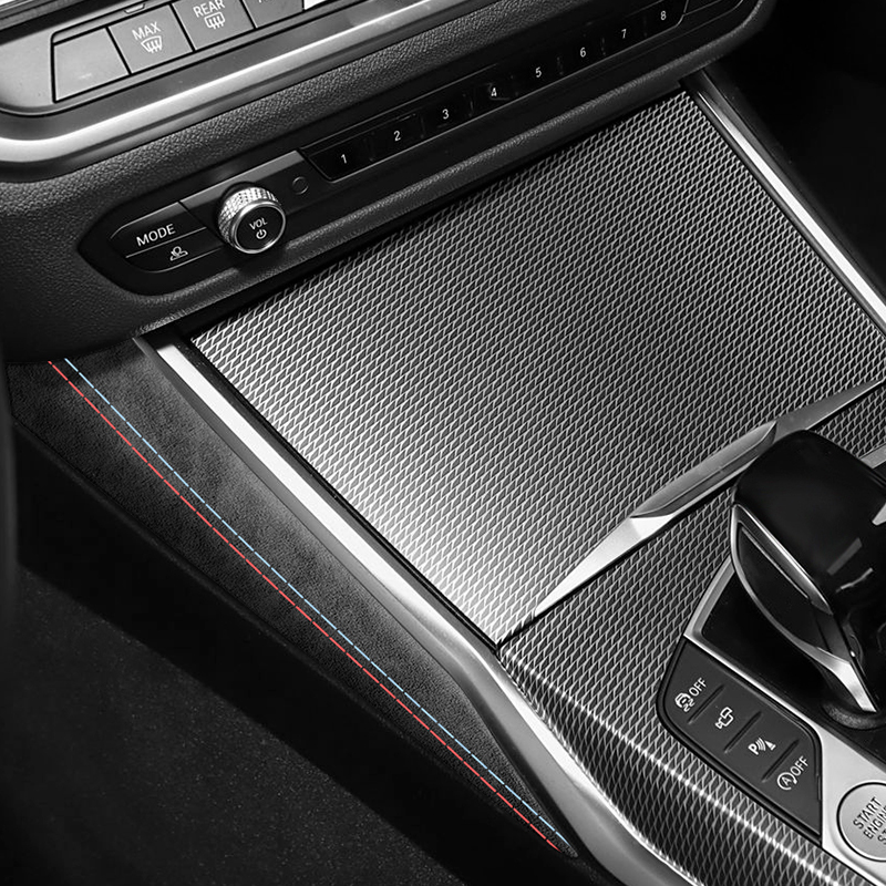 Voor BMW 2er Twee-Deur G42 3er I3 G20 G28 4er I4 G23 Middenconsole Side Trim sticker Gemaakt van Alcantara Auto-interieur Accessoires