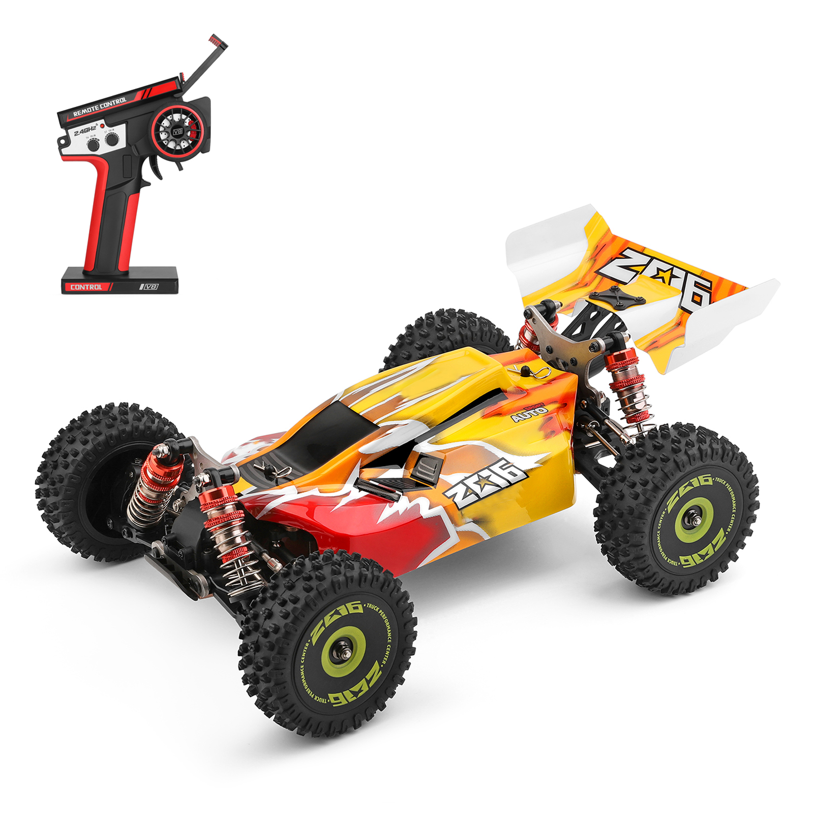 WLtoys XKS 144010   Afstandsbediening auto terreinwagen hoge snelheid 75 km/u 1/14 2,4 GHz racewagen 4WD RTR met metalen chassis