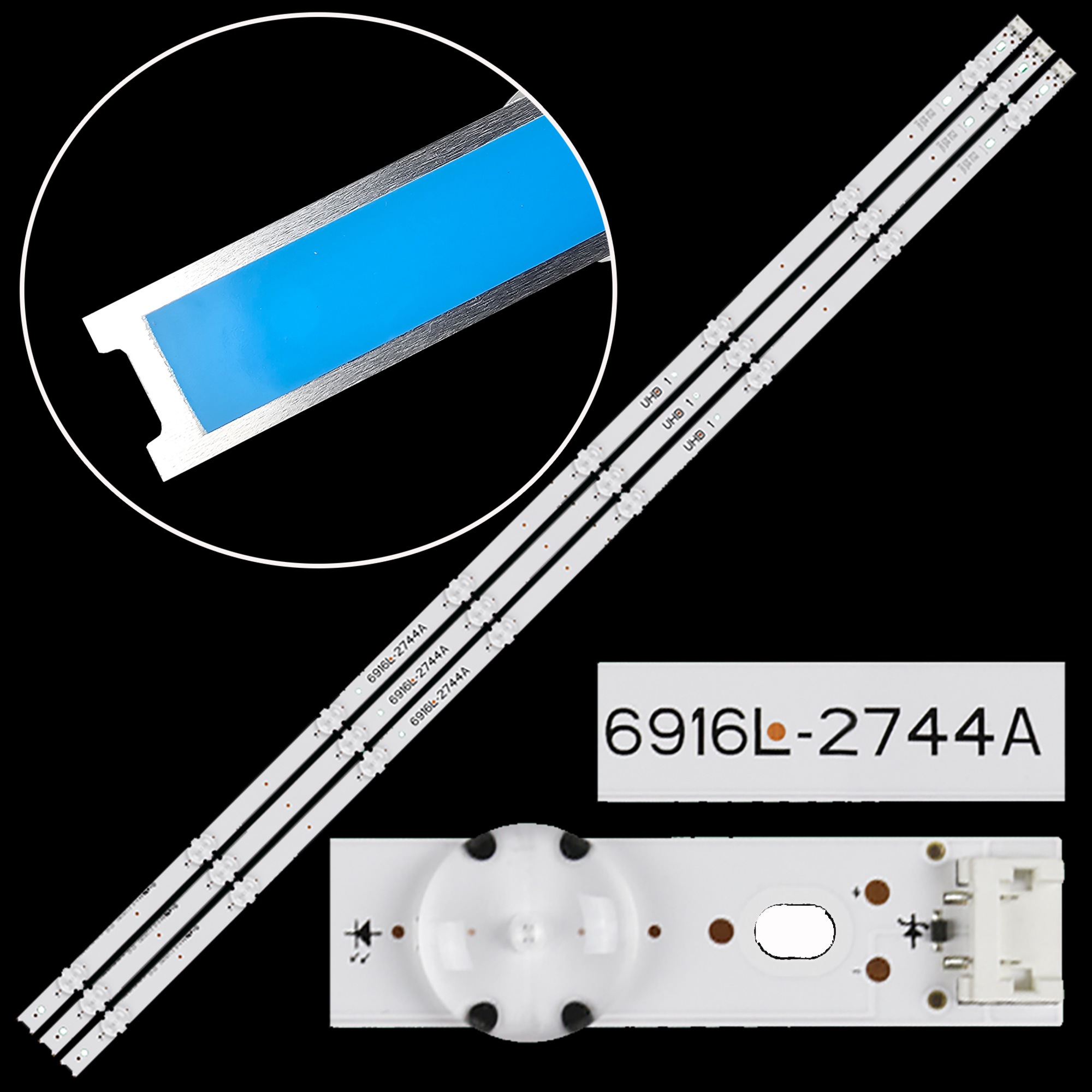 LED Backlight strip Voor 6916L-2744A 43UH620V 43UH610T 43UH630V 43UH603V 43 ''V16.5 ART3 2744 REV0.1 UHD 1 LC430DGE (FJ) (M2)