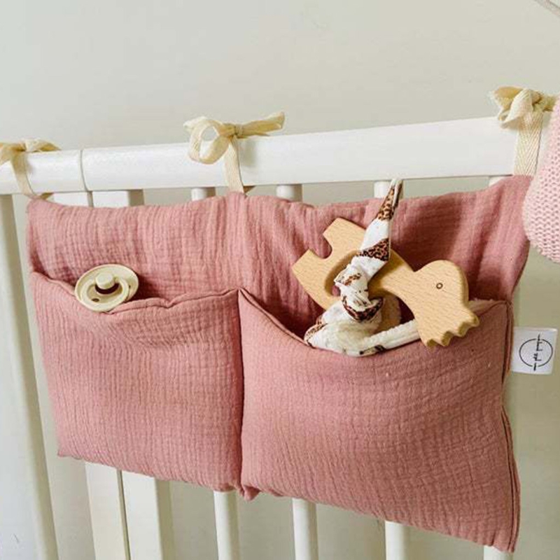 Portátil berço do bebê saco de armazenamento multifuncional recém-nascido cama cabeceira organizador para crianças do bebê cama fralda saco
